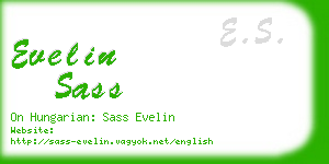 evelin sass business card